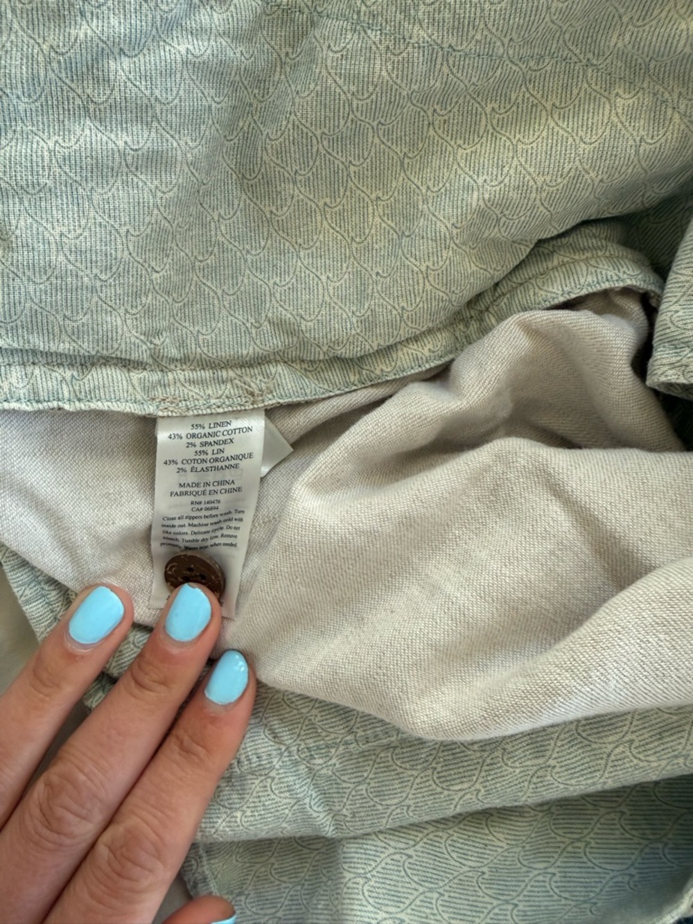Faherty Slate Blue Drawstring Shorts - Picture 4 of 4